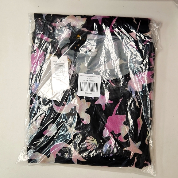 ❤️NWT VINTAGE TORRID DRESS DISNEY PRINCESS ARIEL LITTLE MERMAID MESH OVERLAY - Picture 11 of 15
